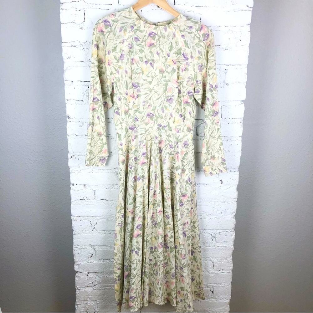 Vintage Handmade Floral Prairie Dress
